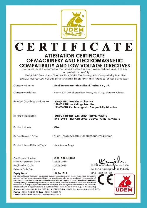 CE Certificates