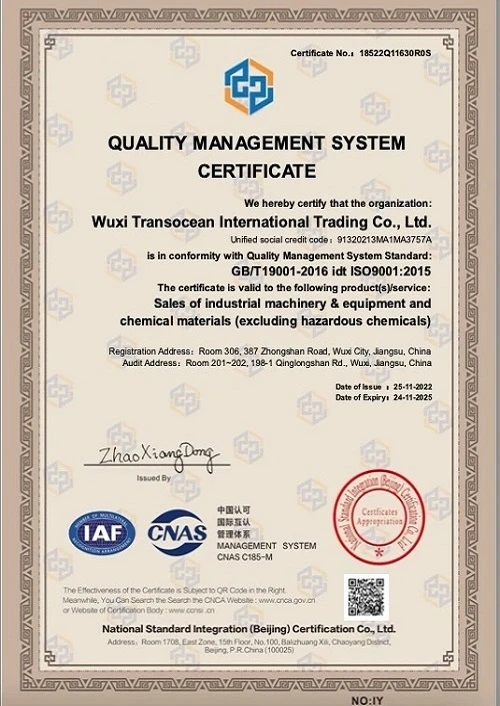 ISO Certificates